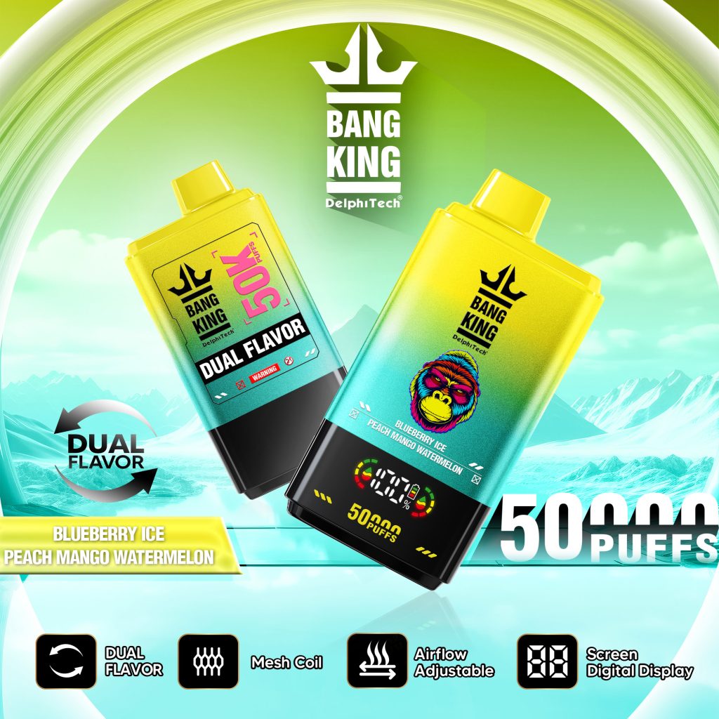 Vaper 50000 Caladas Desechable con Doble Sabor (Strawberry Mango & Watermelon Bubble Gum)