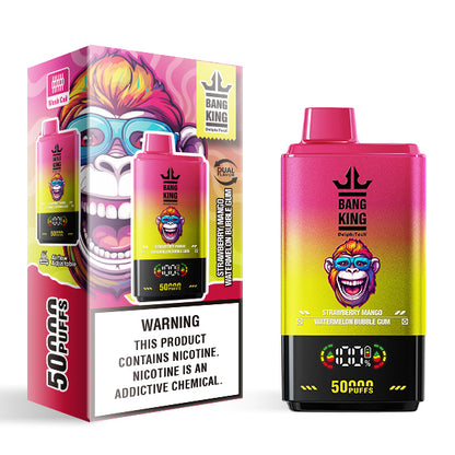 Vaper 50000 Caladas Desechable con Doble Sabor (Strawberry Mango & Watermelon Bubble Gum)