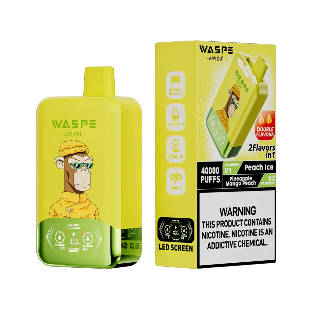 Vapers 40000 Caladas Desechables con Doble Sabor - Luxurious Vapes 