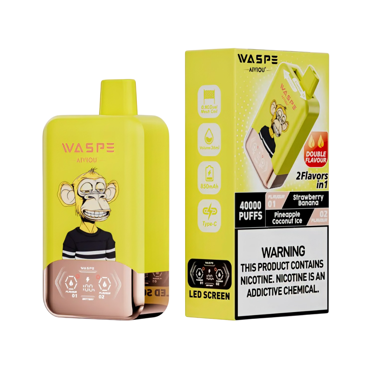 Vapers 40000 Caladas Desechables con Doble Sabor - Luxurious Vapes 